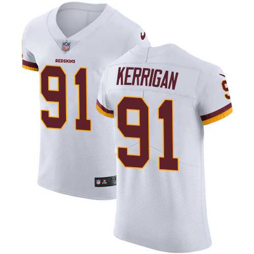 Nike Washington Redskins #91 Ryan Kerrigan White Men's Stitched NFL Vapor Untouchable Elite Jersey