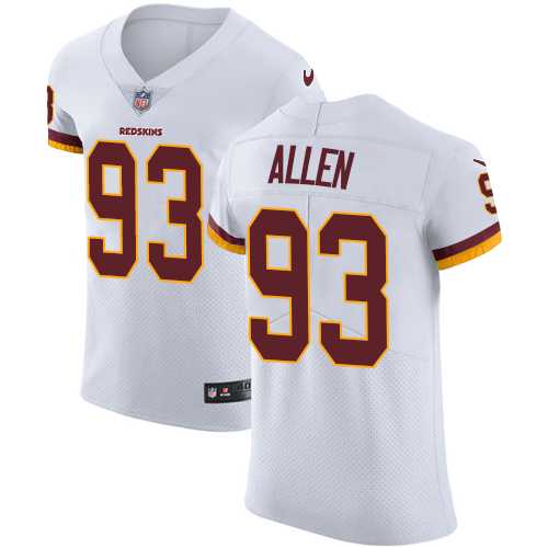 Nike Washington Redskins #93 Jonathan Allen White Men's Stitched NFL Vapor Untouchable Elite Jersey