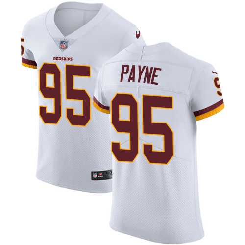 Nike Washington Redskins #95 Da'Ron Payne White Men's Stitched NFL Vapor Untouchable Elite Jersey