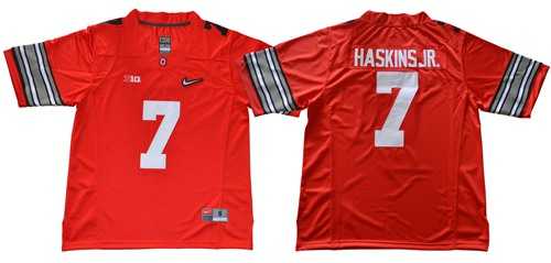 Ohio State Buckeyes #7 Dwayne Haskins Jr Red Diamond Quest Stitched NCAA Jersey