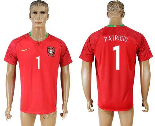 Portugal #1 Patricio Home Soccer Country Jersey