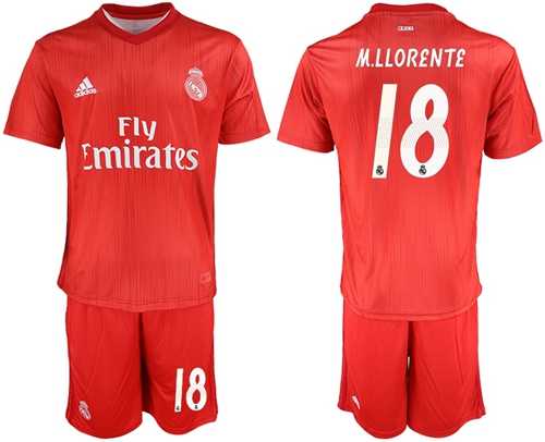 Real Madrid #18 M.Llorente Third Soccer Club Jersey
