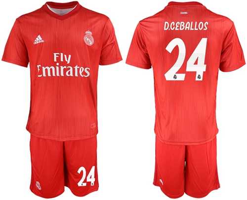 Real Madrid #24 D.Ceballos Third Soccer Club Jersey