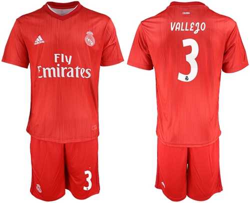 Real Madrid #3 Vallejo Third Soccer Club Jersey