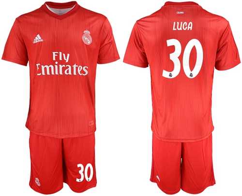 Real Madrid #30 Luca Third Soccer Club Jersey
