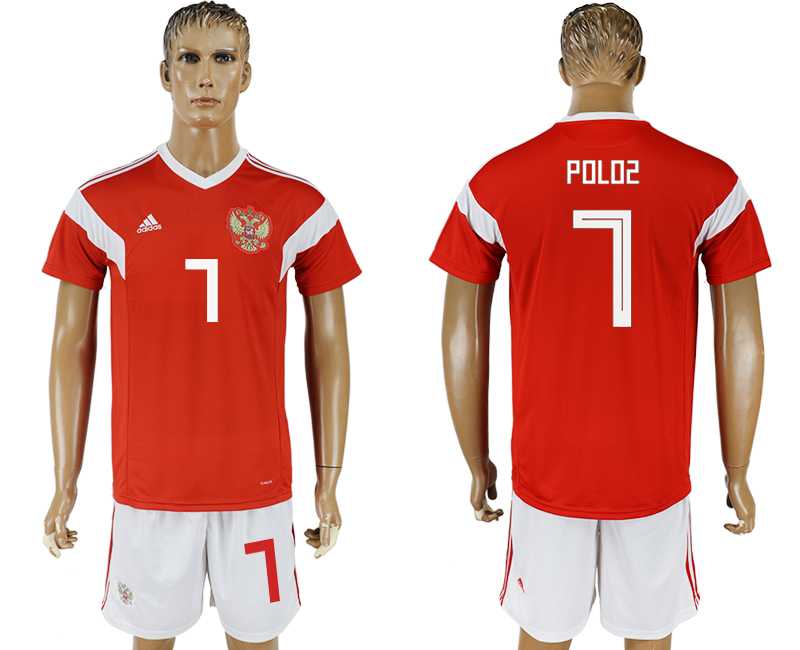 Russia #7 POLOZ Home 2018 FIFA World Cup Soccer Jersey