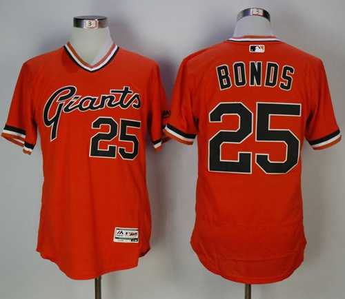 San Francisco Giants #25 Barry Bonds Orange Flexbase Authentic Collection Cooperstown Stitched MLB