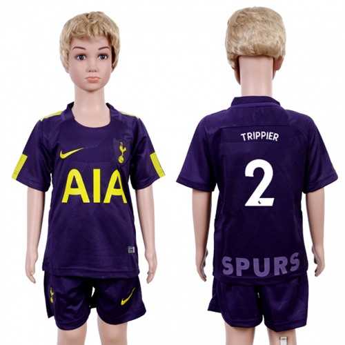 Tottenham Hotspur #2 Trippier Sec Away Kid Soccer Club Jersey