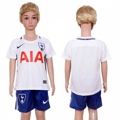 Tottenham Hotspur Blank Home Kid Soccer Club Jersey