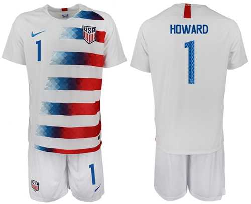 USA #1 Howard Home Soccer Country Jersey