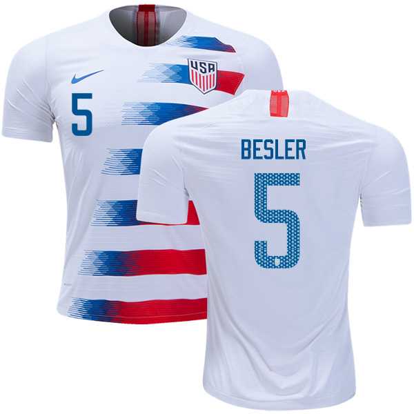 USA #5 Besler Home Soccer Country Jersey