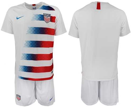USA Blank Home Soccer Country Jersey