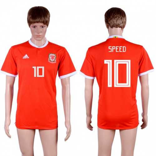 Wales #10 Speed Red Home Soccer Club Jersey