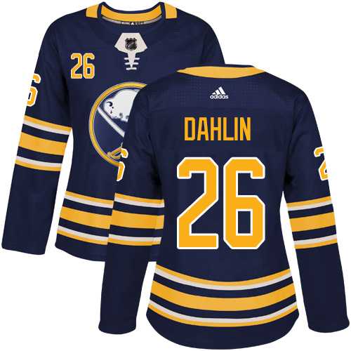 Women's Adidas Buffalo Sabres #26 Rasmus Dahlin Navy Blue Home Authentic Stitched NHL Jersey