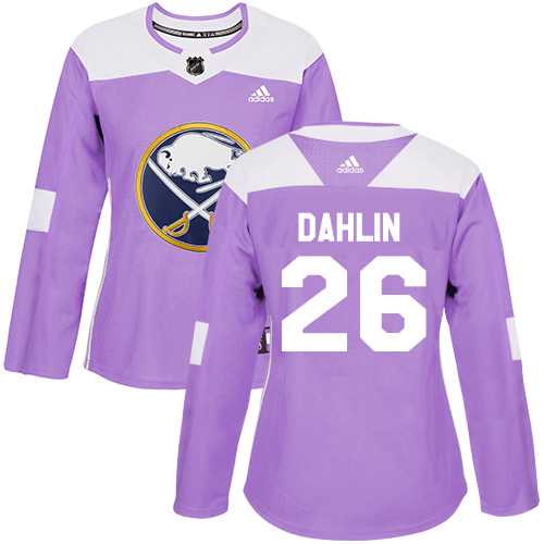 Women's Adidas Buffalo Sabres #26 Rasmus Dahlin Purple Authentic Fights Cancer Stitched NHL Jersey
