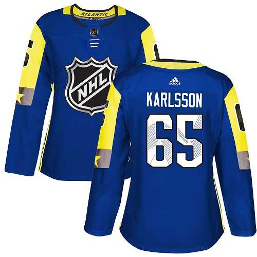Women's Adidas Ottawa Senators #65 Erik Karlsson Royal 2018 All-Star Atlantic Division Authentic Stitched NHL