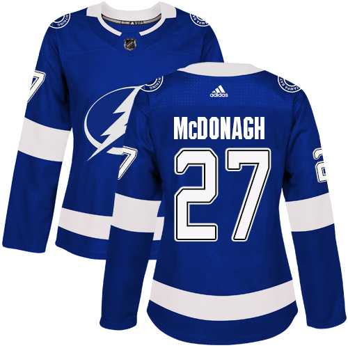 Women's Adidas Tampa Bay Lightning #27 Ryan McDonagh Blue Home Authentic Stitched NHL Jersey