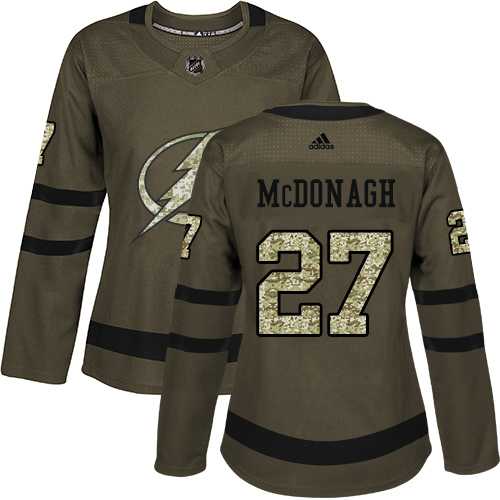 Women's Adidas Tampa Bay Lightning #27 Ryan McDonagh Green Salute to Service Stitched NHL Jersey