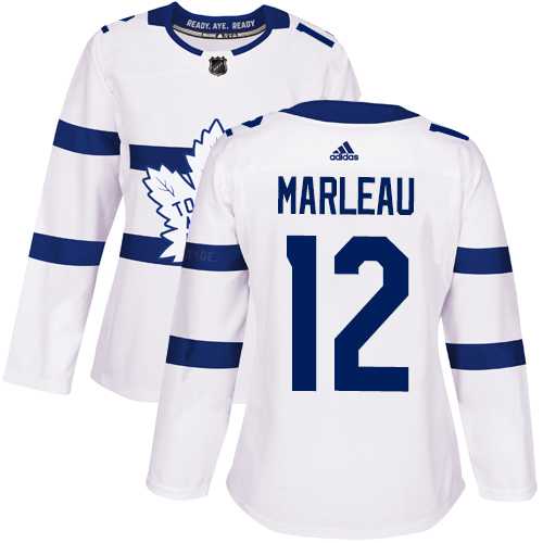 Women's Adidas Toronto Maple Leafs #12 Patrick Marleau White Authentic 2018 Stadium Series Stitched NHL Jersey