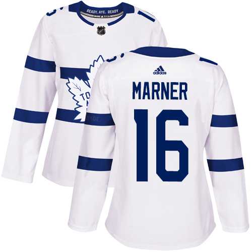 Women's Adidas Toronto Maple Leafs #16 Mitchell Marner White Authentic 2018 Stadium Series Stitched NHL Jersey
