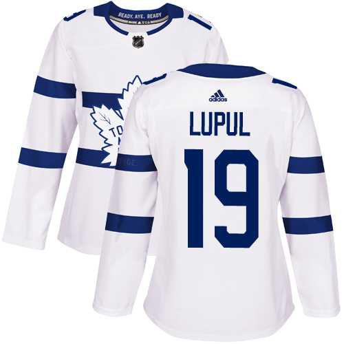 Women's Adidas Toronto Maple Leafs #19 Joffrey Lupul White Authentic 2018 Stadium Series Stitched NHL Jersey