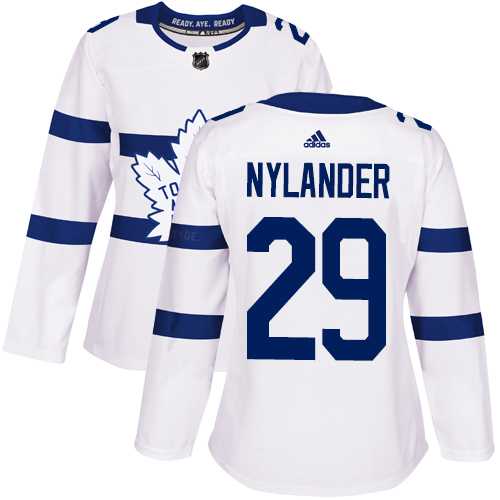 Women's Adidas Toronto Maple Leafs #29 William Nylander White Authentic 2018 Stadium Series Stitched NHL Jersey