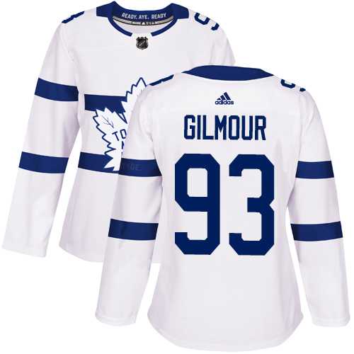 Women's Adidas Toronto Maple Leafs #93 Doug Gilmour White Authentic 2018 Stadium Series Stitched NHL Jersey