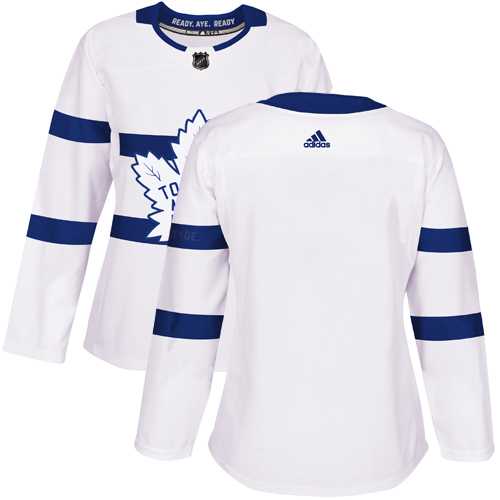Women's Adidas Toronto Maple Leafs Blank White Authentic 2018 Stadium Series Stitched NHL Jersey