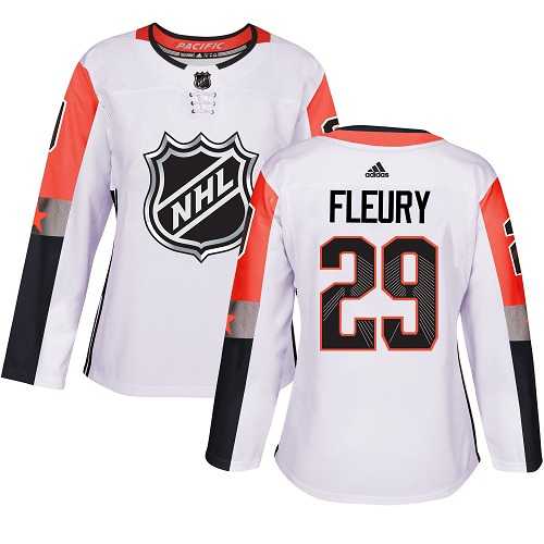 Women's Adidas Vegas Golden Knights #29 Marc-Andre Fleury White 2018 All-Star Pacific Division Authentic Stitched NHL