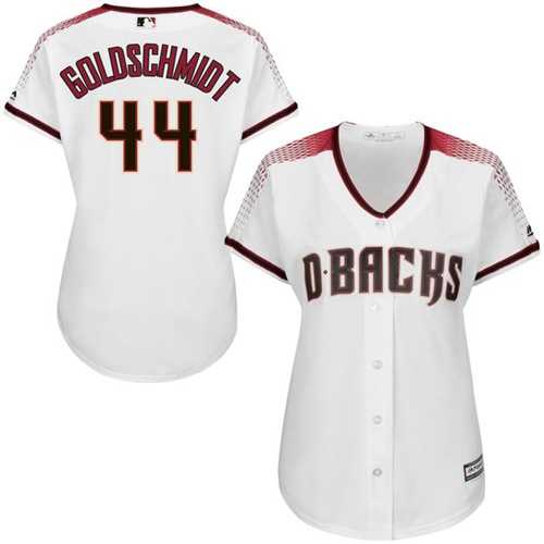 Women's Arizona Diamondbacks #44 Paul Goldschmidt White Sedona Home Stitched MLB