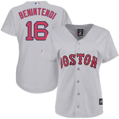 Women's Boston Red Sox #16 Andrew Benintendi Grey Road Stitched MLB