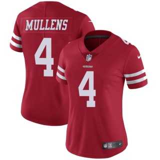 Women's Francisco 49ers #4 Nick Mullens Red Team Color Stitched NFL Vapor Untouchable Limited Jersey