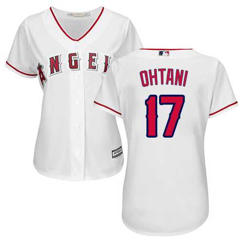 Women's Los Angeles Angels Of Anaheim #17 Shohei Ohtani White Home Stitched MLB
