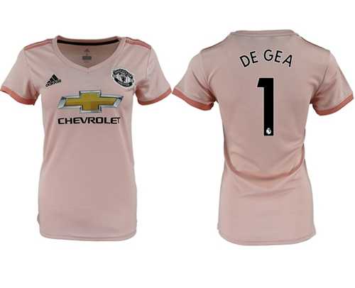 Women's Manchester United #1 De Gea Away Soccer Club Jersey