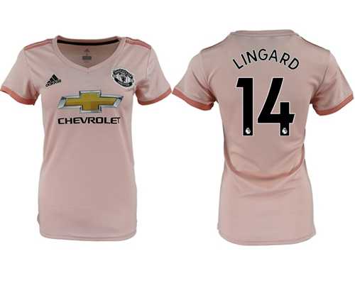 Women's Manchester United #14 Lingard Away Soccer Club Jersey