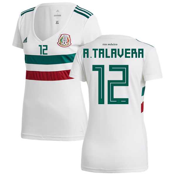 Women's Mexico #12 A.Talavera Away Soccer Country Jersey