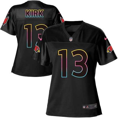 Women's Nike Arizona Cardinals #13 Christian Kirk Black NFL Fashion Game Jersey