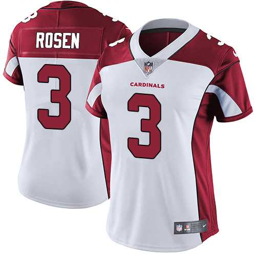 Women's Nike Arizona Cardinals #3 Josh Rosen White Stitched NFL Vapor Untouchable Limited Jersey