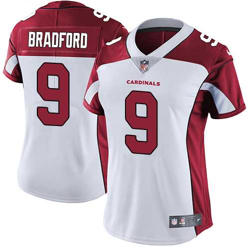 Women's Nike Arizona Cardinals #9 Sam Bradford White Stitched NFL Vapor Untouchable Limited Jersey