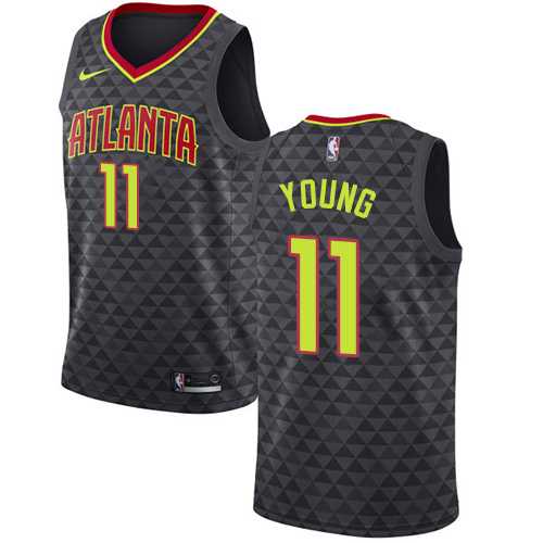 Women's Nike Atlanta Hawks #11 Trae Young Black NBA Swingman Icon Edition Jersey
