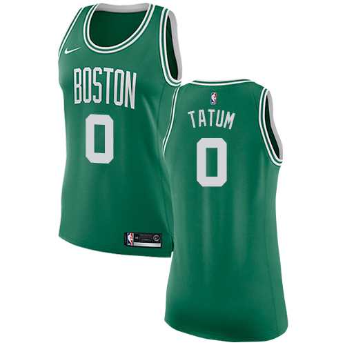 Women's Nike Boston Celtics #0 Jayson Tatum Green NBA Swingman Icon Edition Jersey