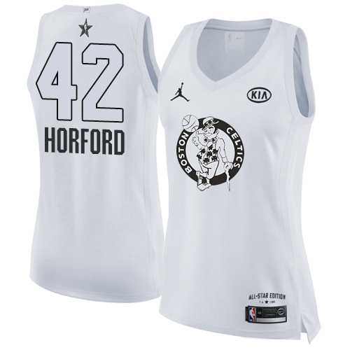 Women's Nike Boston Celtics #42 Al Horford White NBA Jordan Swingman 2018 All-Star Game Jersey