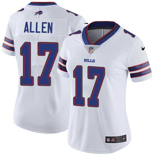 Women's Nike Buffalo Bills #17 Josh Allen White Stitched NFL Vapor Untouchable Limited Jersey