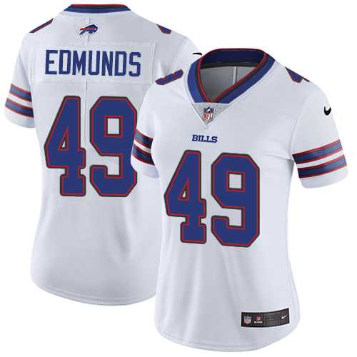 Women's Nike Buffalo Bills #49 Tremaine Edmunds White Stitched NFL Vapor Untouchable Limited Jersey