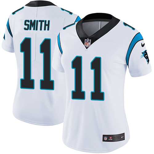 Women's Nike Carolina Panthers #11 Torrey Smith White Stitched NFL Vapor Untouchable Limited Jersey