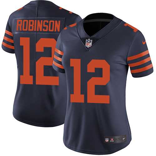 Women's Nike Chicago Bears #12 Allen Robinson Navy Blue Alternate Stitched NFL Vapor Untouchable Limited Jersey