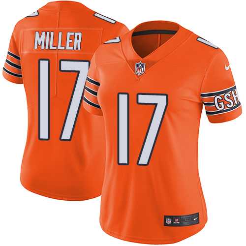 Women's Nike Chicago Bears #17 Anthony Miller Orange Stitched NFL Limited Rush Jersey