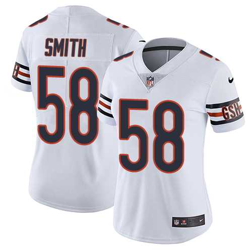 Women's Nike Chicago Bears #58 Roquan Smith White Stitched NFL Vapor Untouchable Limited Jersey