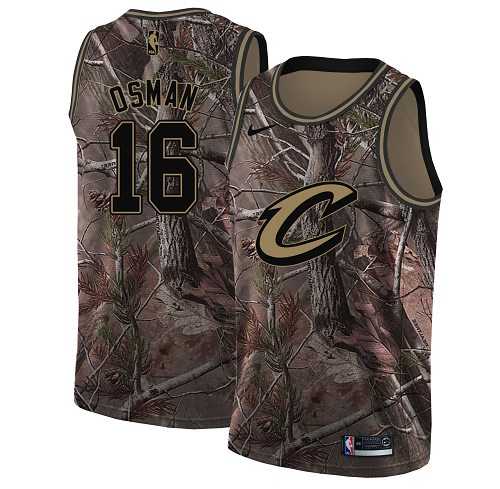 Women's Nike Cleveland Cavaliers #16 Cedi Osman Camo NBA Swingman Realtree Collection Jersey