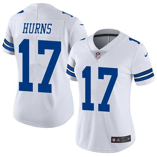 Women's Nike Dallas Cowboys #17 Allen Hurns White Stitched NFL Vapor Untouchable Limited Jersey